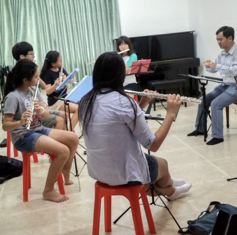 Flute ensemble class